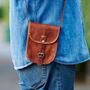 Mini Mini Unisex Long Leather Bag With Personalisation, thumbnail 1 of 2