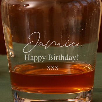 Personalised Luxury Curved Glass Decanter, 7 of 8