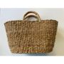 Leather Handled Seagrass Basket, thumbnail 2 of 3