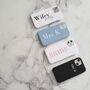 Personalised Black Leather Mrs Or Mr Wedding Case, thumbnail 6 of 6