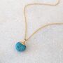 The Orb Turquoise December Birthstone Necklace, thumbnail 2 of 7