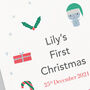 Personalised First Christmas Baby Print, thumbnail 2 of 9