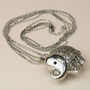 Rose Gold Large Elephant Shaker Pendant Necklace, thumbnail 3 of 3