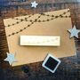 Christmas Star String Lights Rubber Stamp, thumbnail 1 of 2