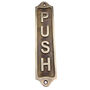 Custom Push Sign Brass Plaque With Vintage Finish, thumbnail 5 of 12