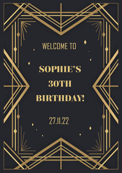 Gatsby Party Party Sign, Roaring Twenties, 3 of 3