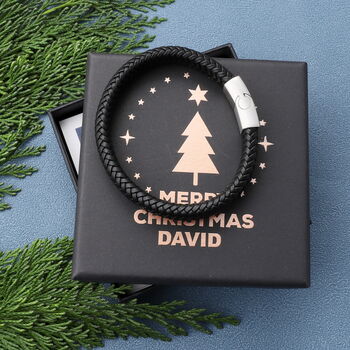 Personalised Classic Bracelet For Men Christmas, 2 of 3