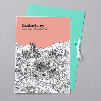 Personalised Canterbury Print, 2 of 7