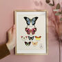 Family Butterfly Print, Unframed, thumbnail 2 of 9