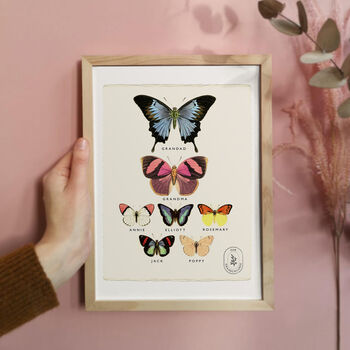 Family Butterfly Print, Unframed, 2 of 9
