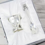 Personalised Silver Egg Cup And Spoon Christening Gift, thumbnail 3 of 4