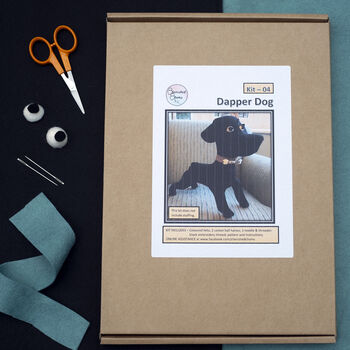 The Dapper Dog Letterbox Stitch Kit, 2 of 5