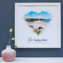 Personalised Our Happy Place Framed Print, thumbnail 6 of 7