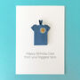 Personalised Scotland Football Origami Shirt Card, thumbnail 1 of 6