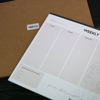 Weekly Wall Planner Note Pad, 50 Sheets, 4 of 4