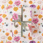 Botanical Gift Wrap 'Floral Brights', thumbnail 1 of 4