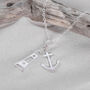 Lighthouse And Anchor Charm Necklace, thumbnail 2 of 7