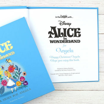 Personalised Vintage Alice In Wonderland Disney Book, 2 of 4