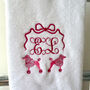 Poodle Monogram Hand Towel, thumbnail 1 of 4