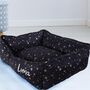 Personalised Navy Star Pet Bed, thumbnail 1 of 4