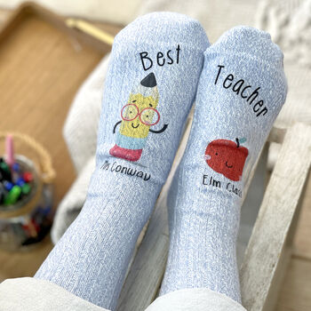 Personalised Teacher Snug Socks, 2 of 3