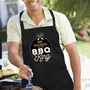 Personalised BBQ King Black Apron, thumbnail 2 of 6