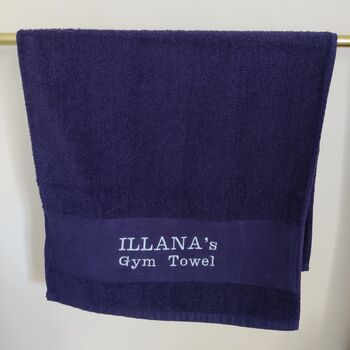 Personalised Premium Cotton Sports Gym Towel, 5 of 12