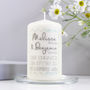 Personalised Engagement Chevron Candle, thumbnail 1 of 6
