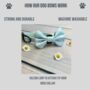 Floral Daisy And Polka Dot Dog Bow Tie, thumbnail 3 of 5