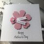 Personalised Mothers Day Pink Flower Card, thumbnail 9 of 9