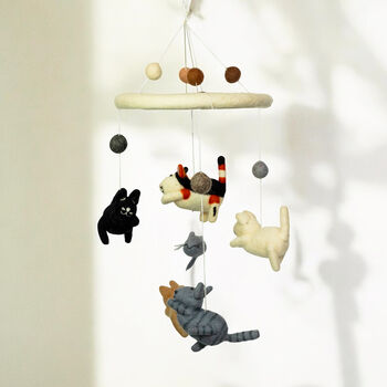 Handmade Felt Baby Cot Mobiles Baby Room Decor, 3 of 9