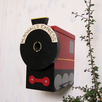Personalised Steam Train Bird Box, 3 of 12