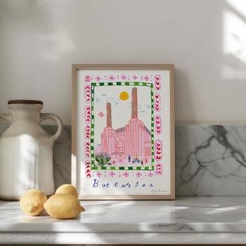 Battersea Power Station Art Print, South West London Scene, 6 of 8