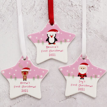 Baby's First Christmas Personalised Decoration, 9 of 9