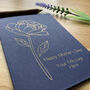 Personalised Peony Birthday Gold Foil Card, thumbnail 2 of 10