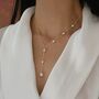 Chelsea Ivory Silver Pearl Drop Jewel Gift Necklace, thumbnail 1 of 5