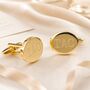 Personalised Gold Cufflinks, thumbnail 3 of 10