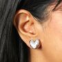 Molten Heart Stud Earrings, thumbnail 7 of 9