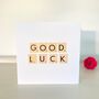 Good Luck Card ~ Handmade, thumbnail 2 of 5