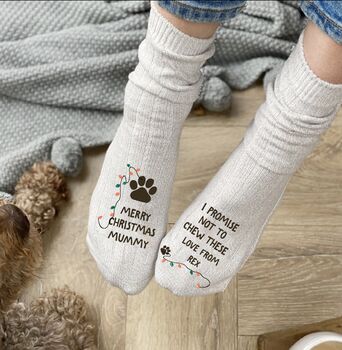 Dog Dad Christmas Walking Socks, 2 of 3