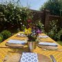 Golden Yellow And Red Provencal Tablecloth Roussillion, thumbnail 1 of 7