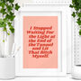 'I Stopped Waiting For The Light' Motivational Print, thumbnail 1 of 2