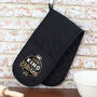 Personalised King Of The Kitchen Oven Gloves, thumbnail 3 of 3