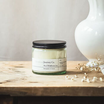 Wildflower Joy Citrus And Floral Soy Wax Candle, 4 of 4