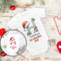 Baby's 1st Christmas Pink Or Blue Alphabet Babygrow, thumbnail 1 of 5