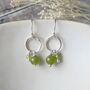 Peridot Cluster Earrings, thumbnail 1 of 5