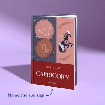 Capricorn Star Sign Gift Personalised Astrology Book, 2 of 10