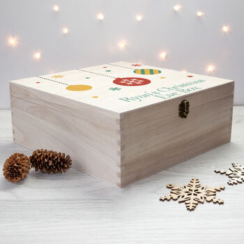 Personalised Bauble Christmas Eve Box, 4 of 6