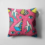 Cushion Cover Geometric Icons On The Pink, thumbnail 5 of 7