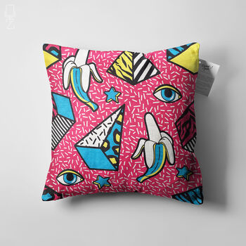 Cushion Cover Geometric Icons On The Pink, 5 of 7